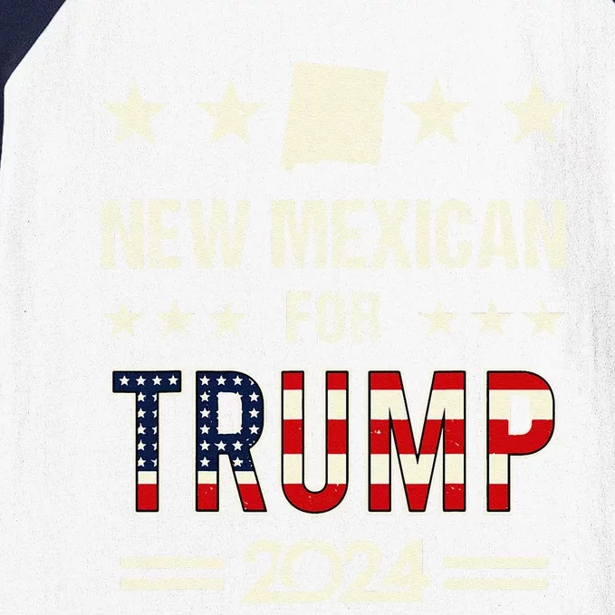 New Mexican For Trump 2024 Patriotic Republicans Campaign Baseball Sleeve Shirt