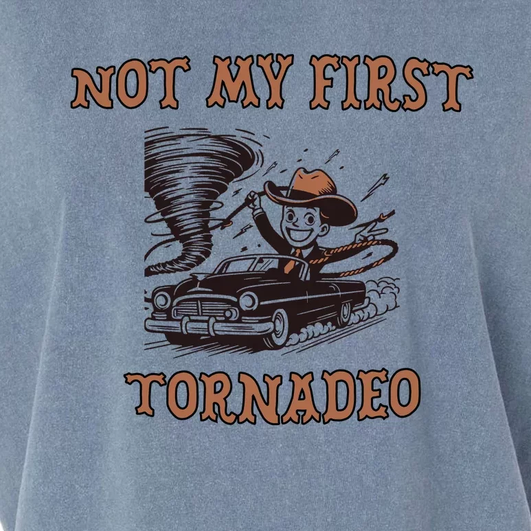 Not My First Tornado Garment-Dyed Women's Muscle Tee