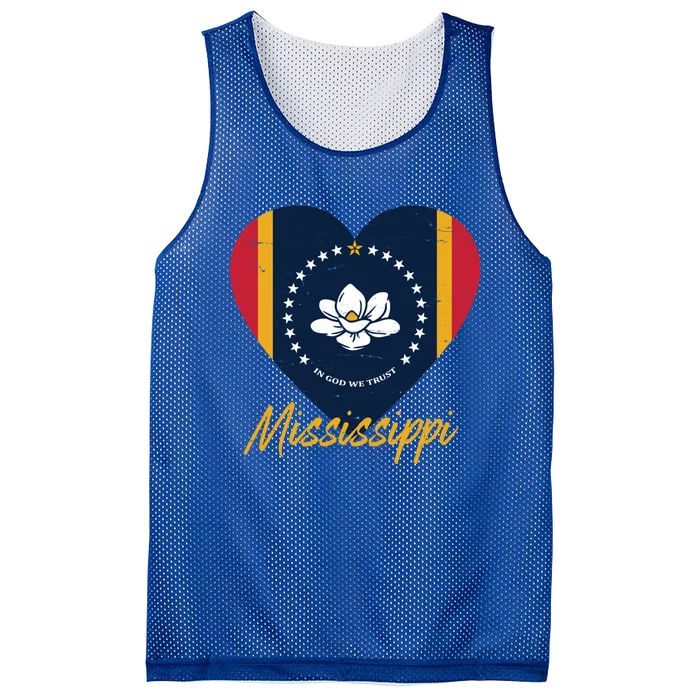 New Mississippi Flag In God We Trust Magnolia 2020 Ms Gift Mesh Reversible Basketball Jersey Tank