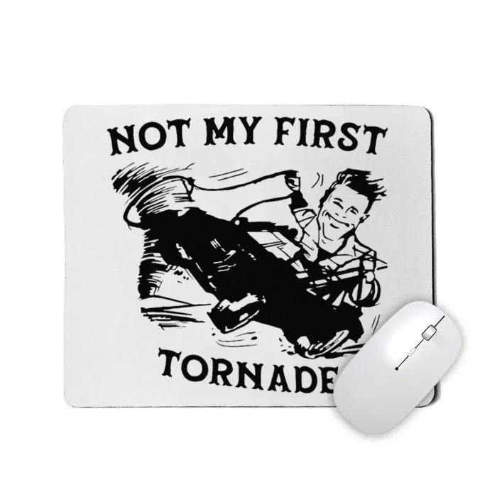 Not My Fist Tornado Vintage Retro Mousepad