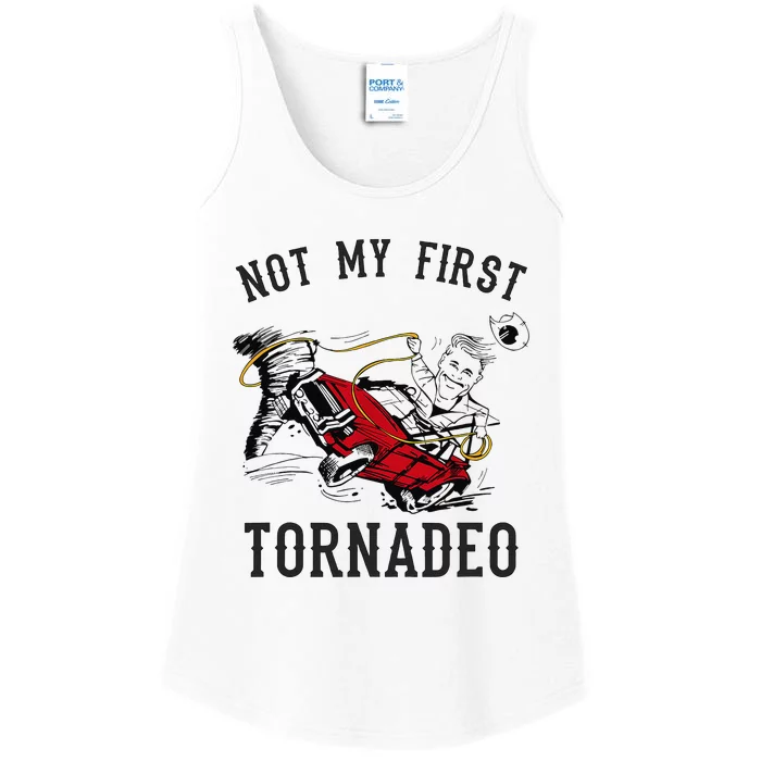 Not My First Tornado Not My First Tornadeo Rodeo Ladies Essential Tank