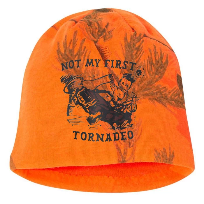 Not My First Tornado Raglan Kati - Camo Knit Beanie