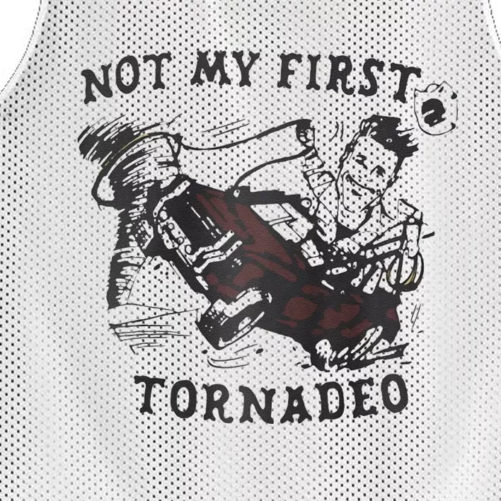 Not My First Tornado Raglan Mesh Reversible Basketball Jersey Tank