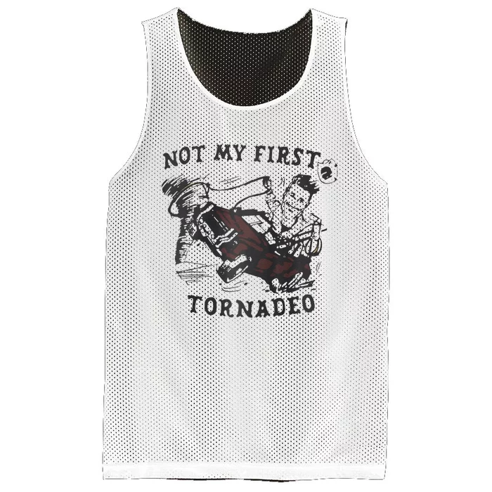 Not My First Tornado Raglan Mesh Reversible Basketball Jersey Tank