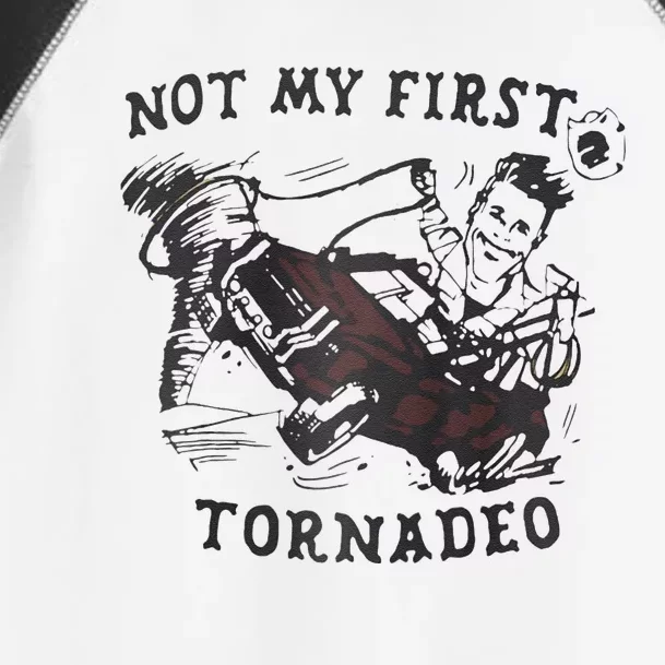 Not My First Tornado Raglan Toddler Fine Jersey T-Shirt