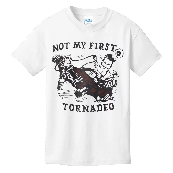 Not My First Tornado Raglan Kids T-Shirt