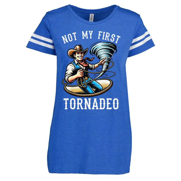 Not My First Tornado Not My First Tornadeo Rodeo Enza Ladies Jersey Football T-Shirt