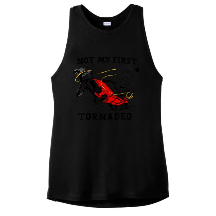 Not My First Tornadeo Ladies Tri-Blend Wicking Tank