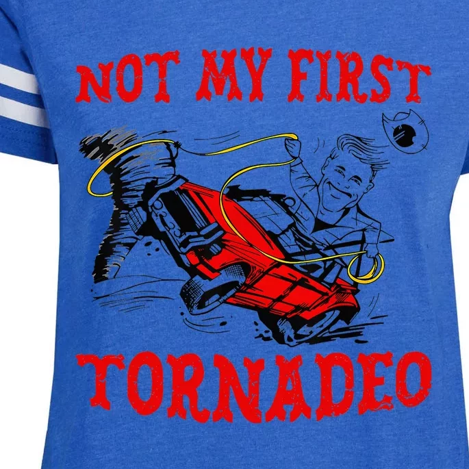 Not My First Tornadeo Not My First Tornado Enza Ladies Jersey Football T-Shirt