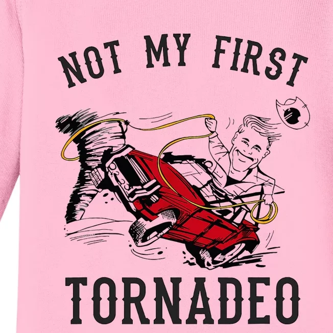 Not My First Tornado Not My First Tornadeo Rodeo Baby Long Sleeve Bodysuit