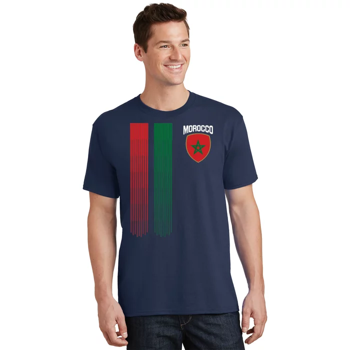 National Morocco Flag Moroccan Football Fan Soccer Team T-Shirt