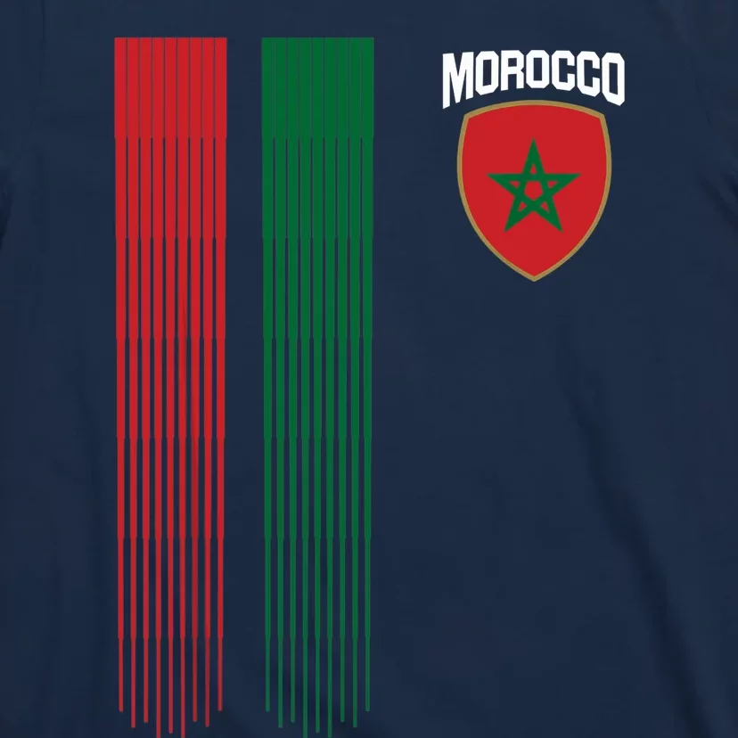 National Morocco Flag Moroccan Football Fan Soccer Team T-Shirt