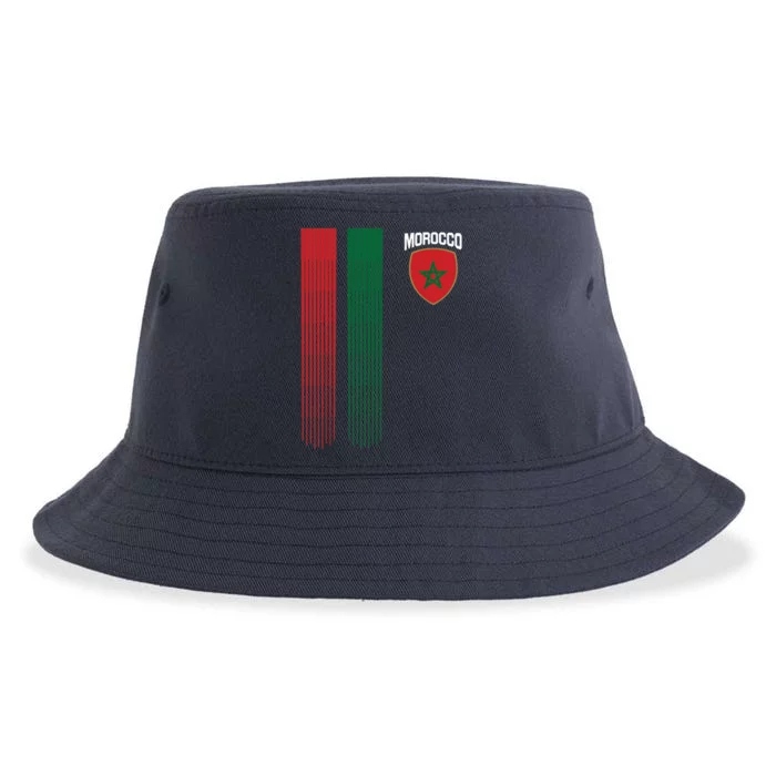 National Morocco Flag Moroccan Football Fan Soccer Team Sustainable Bucket Hat