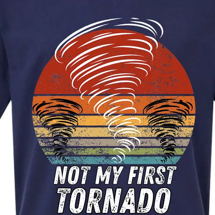 Not My First Tornado Funny Quote Not My First Tornado Sueded Cloud Jersey T-Shirt