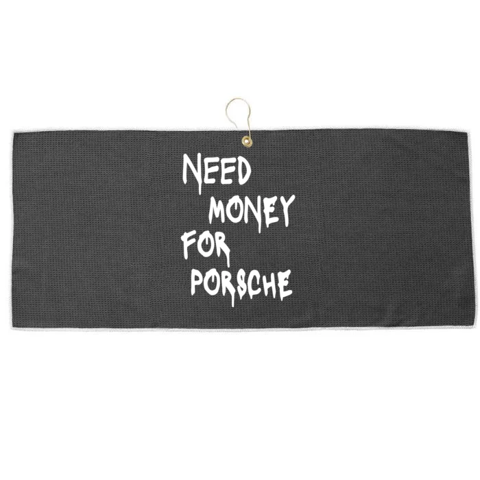 Need Money For Funny Sports Car Large Microfiber Waffle Golf Towel