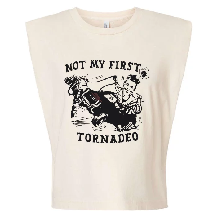 Not My First Tornado Garment-Dyed Women's Muscle Tee