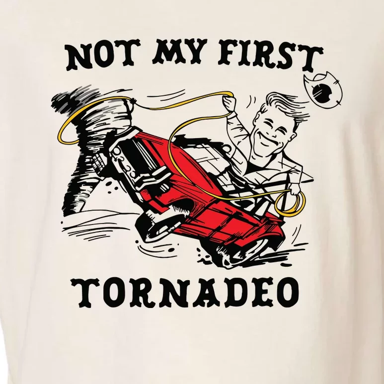 Not My First Tornadeo Not My First Tornado Garment-Dyed Women's Muscle Tee