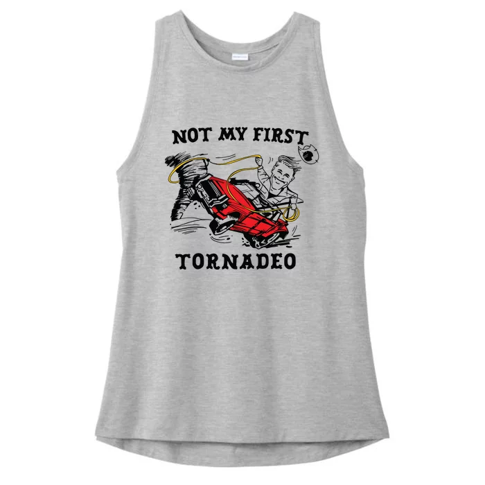 Not My First Tornadeo Not My First Tornado Ladies Tri-Blend Wicking Tank