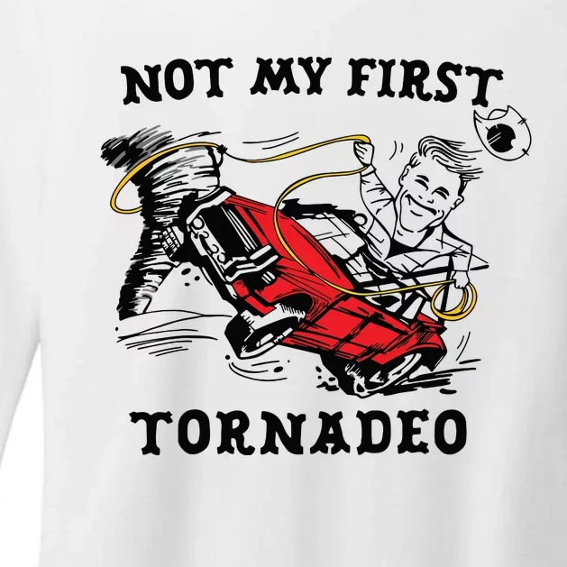 Not My First Tornadeo Not My First Tornado Womens CVC Long Sleeve Shirt