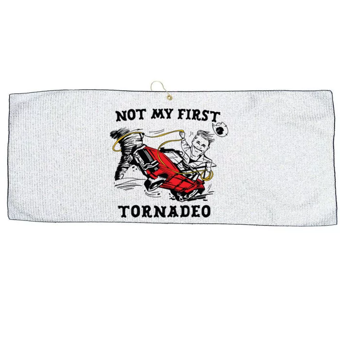 Not My First Tornadeo Not My First Tornado Large Microfiber Waffle Golf Towel