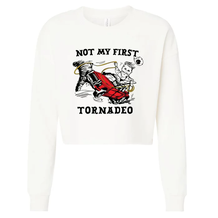 Not My First Tornadeo Not My First Tornado Cropped Pullover Crew