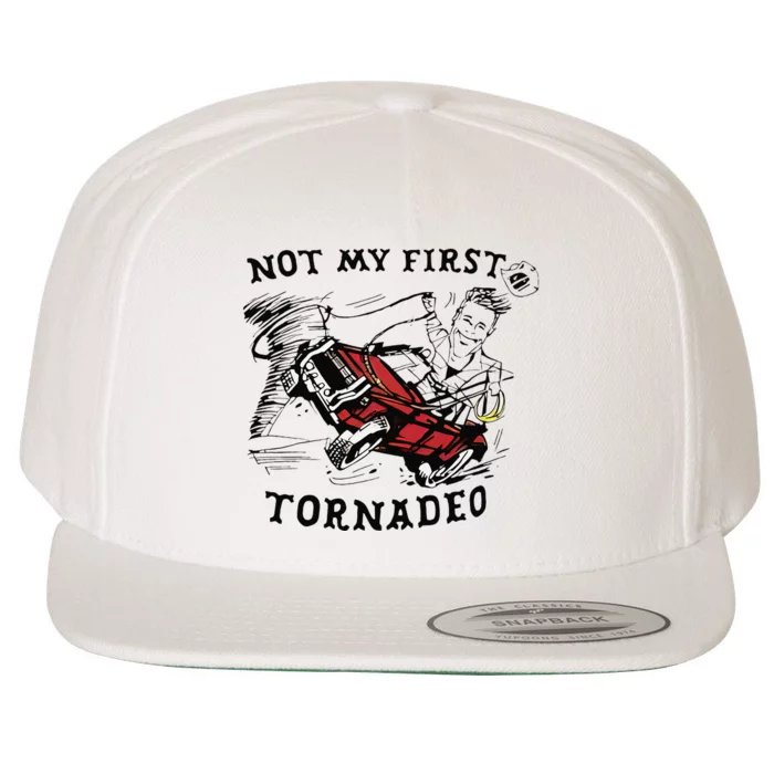 Not My First Tornado Wool Snapback Cap