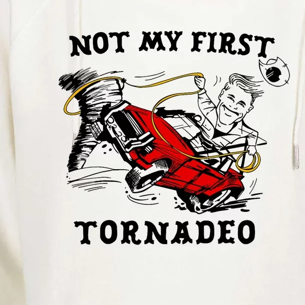 Not My First Tornadeo Not My First Tornado Womens Funnel Neck Pullover Hood