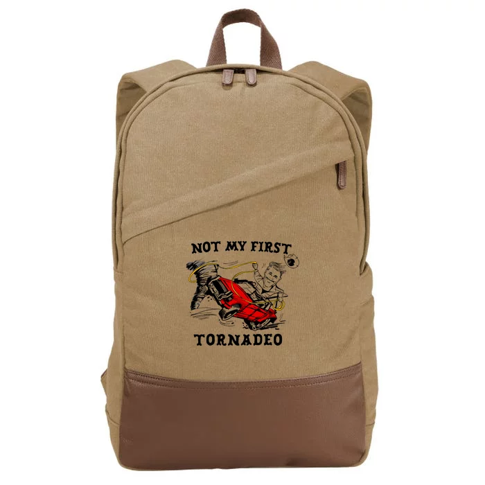 Not My First Tornadeo Not My First Tornado Cotton Canvas Backpack