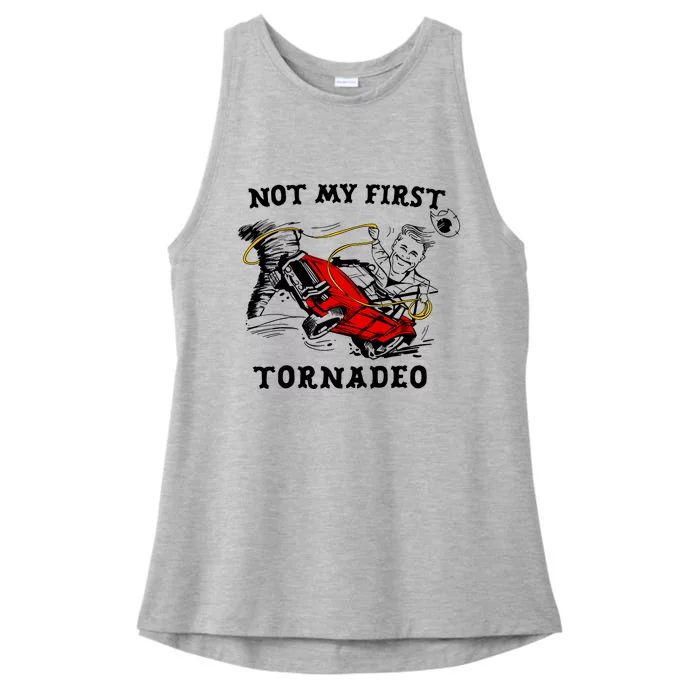 Not My First Tornadeo Not My First Tornado Ladies Tri-Blend Wicking Tank