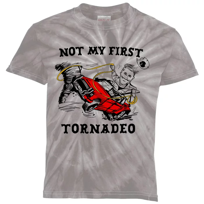 Not My First Tornadeo Not My First Tornado Kids Tie-Dye T-Shirt