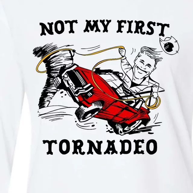 Not My First Tornadeo Not My First Tornado Womens Cotton Relaxed Long Sleeve T-Shirt