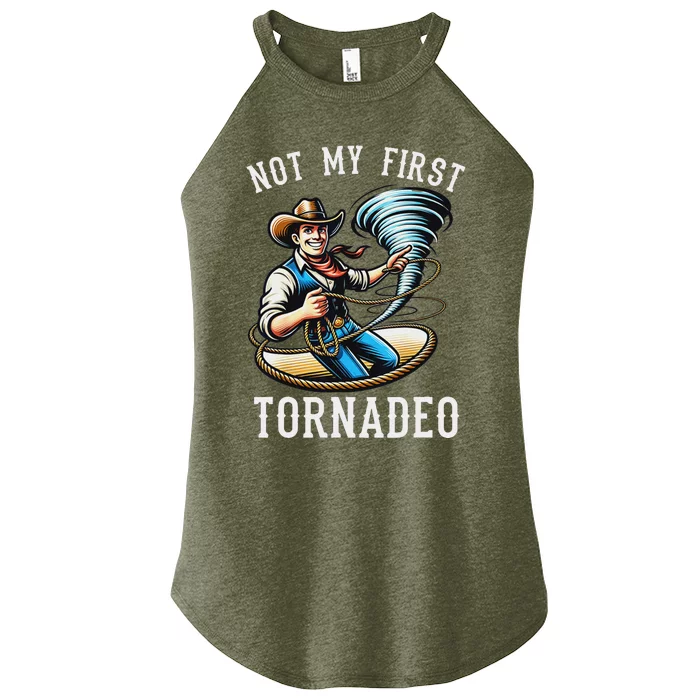 Not My First Tornado Not My First Tornadeo Rodeo Women’s Perfect Tri Rocker Tank