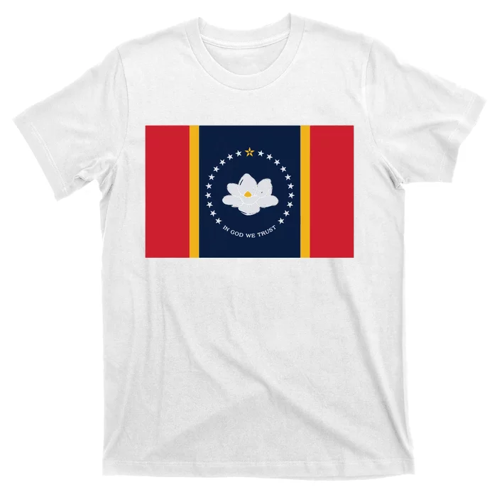 New Mississippi Flag In God We Trust Magnolia T-Shirt