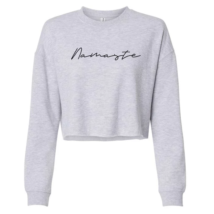 Namaste Meditation Gifts For Spiritual Meditation Practice Cropped Pullover Crew