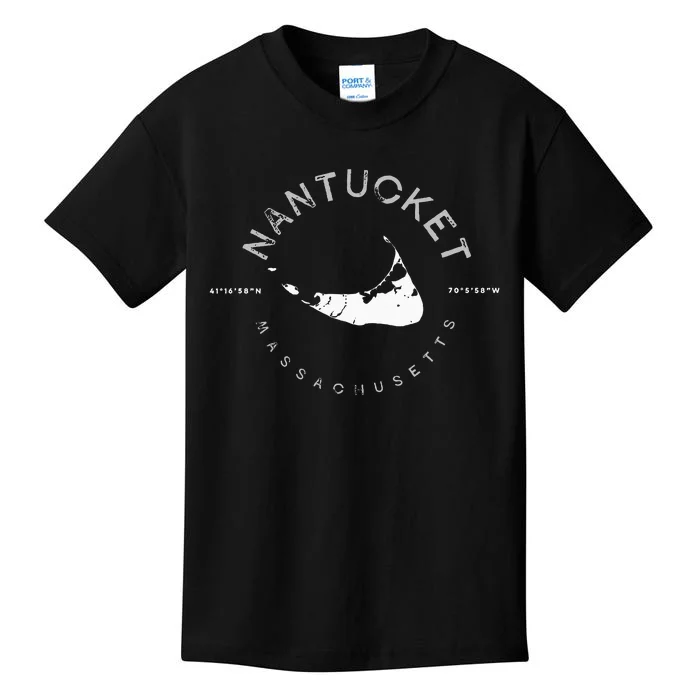 Nantucket Massachusetts Graphic Kids T-Shirt