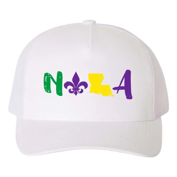 Nola Mardi Gras Jester New Orleans Louisiana Carnival Gift Yupoong Adult 5-Panel Trucker Hat