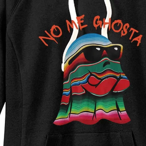 No Me Ghosta Funny Mexican Halloween Ghost Women's Fleece Hoodie