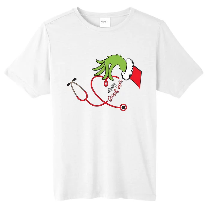 Nurse Merry Grinchmas Merry Christmas ChromaSoft Performance T-Shirt