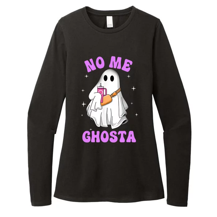 No Me Ghosta Funny Mexican Halloween Ghost Womens CVC Long Sleeve Shirt