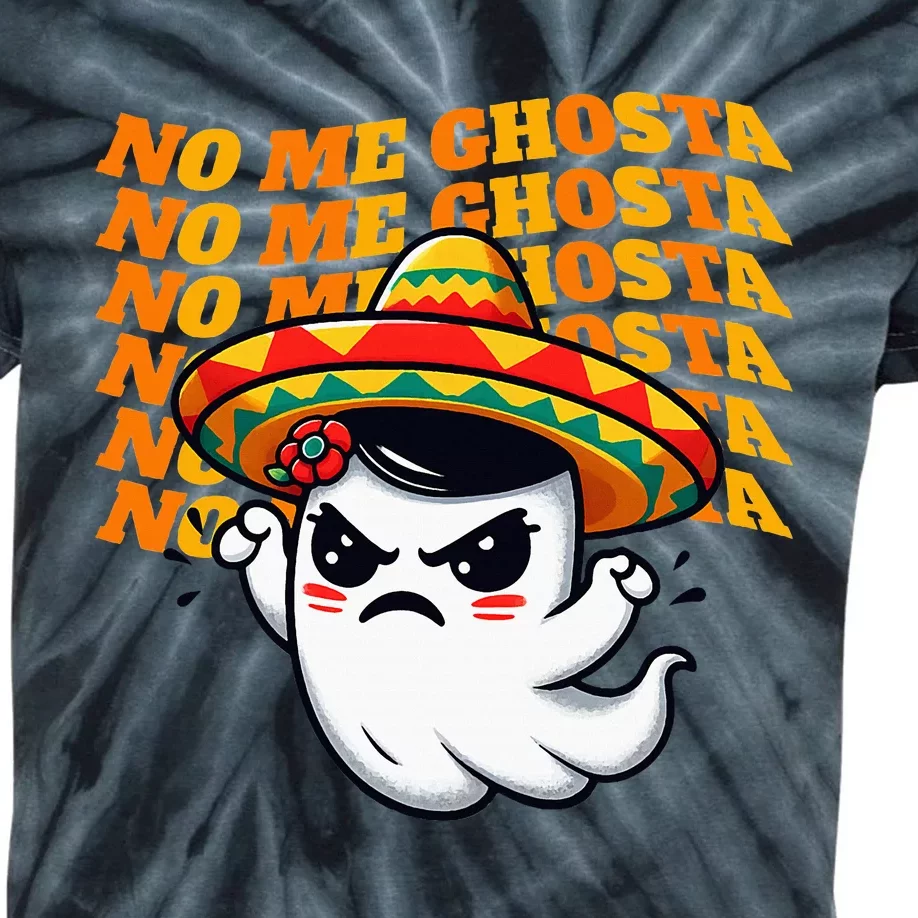 No Me Ghosta Funny Mexican Halloween Ghost Kids Tie-Dye T-Shirt