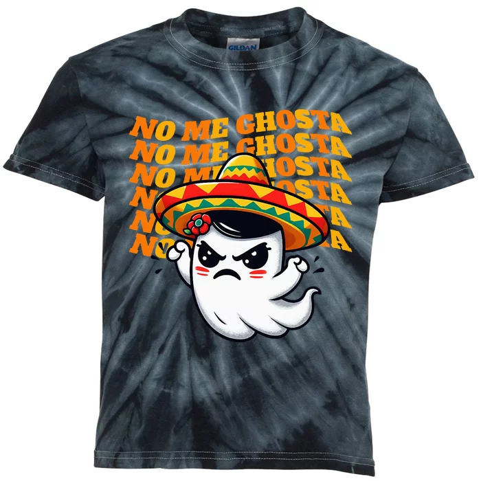 No Me Ghosta Funny Mexican Halloween Ghost Kids Tie-Dye T-Shirt