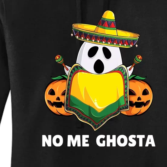 No Me Ghosta Gusta Funny Mexican Halloween Ghost Boo Women's Pullover Hoodie