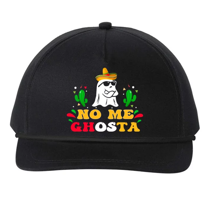 No Me Ghosta Gusta Funny Mexican Halloween Ghost Boo Snapback Five-Panel Rope Hat