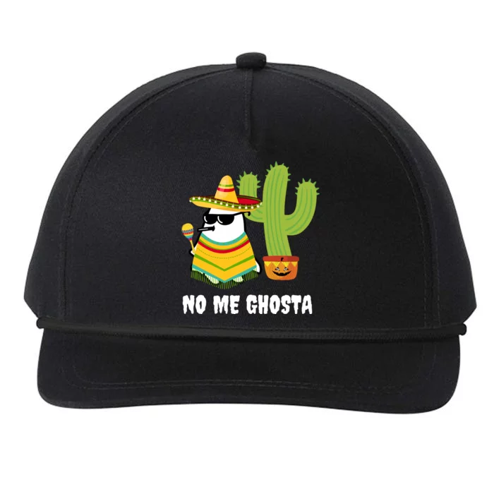 No Me Ghosta Gusta Funny Mexican Halloween Ghost Boo Snapback Five-Panel Rope Hat