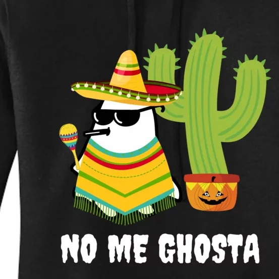 No Me Ghosta Gusta Funny Mexican Halloween Ghost Boo Women's Pullover Hoodie