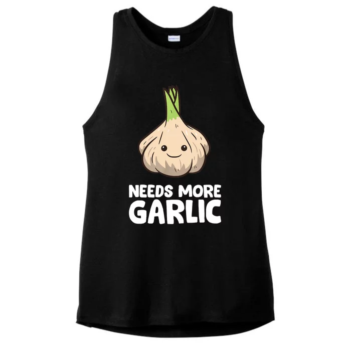 Needs More Garlic Love Garlic Ladies Tri-Blend Wicking Tank