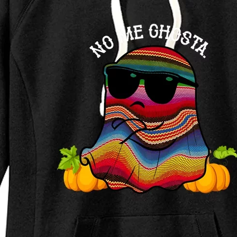 No Me Ghosta Funny Mexican Halloween Ghost Boo Mexico Women's Fleece Hoodie