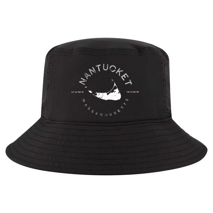 Nantucket Massachusetts Graphic Cool Comfort Performance Bucket Hat