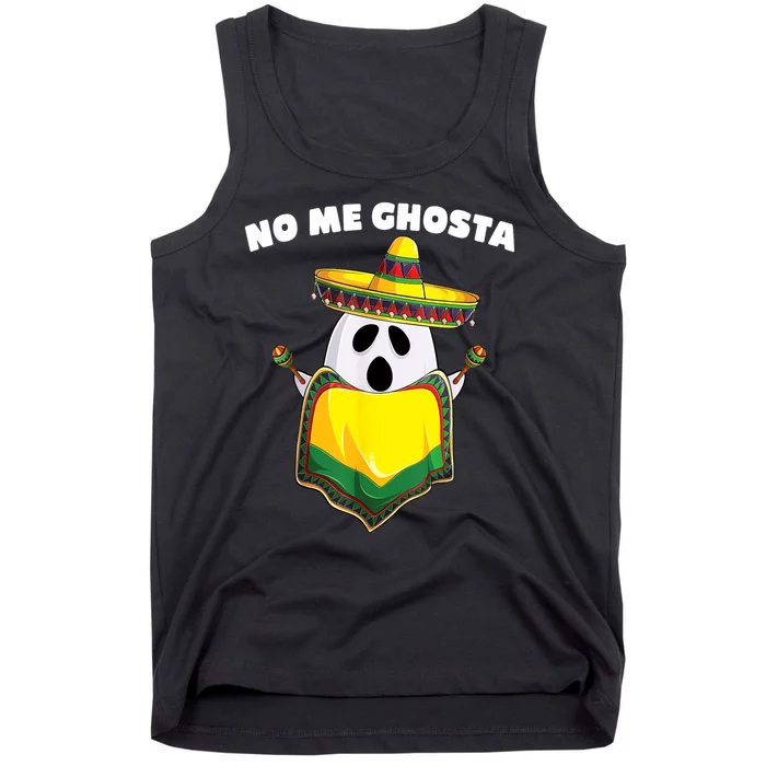 No Me Ghosta Gusta Funny Mexican Halloween Tank Top