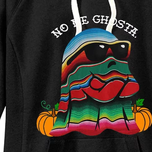 No Me Ghosta Funny Mexican Halloween Ghost Women's Fleece Hoodie